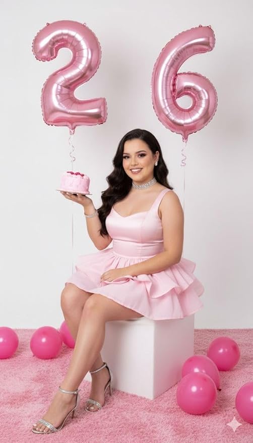 40 Inch Pastel Pink Balloon Number, 18th Birthday Party Decoration for 1 8 18 81 Men & Women, Big Foil Balloon Number for Wedding Celebration Adult Party Supplies