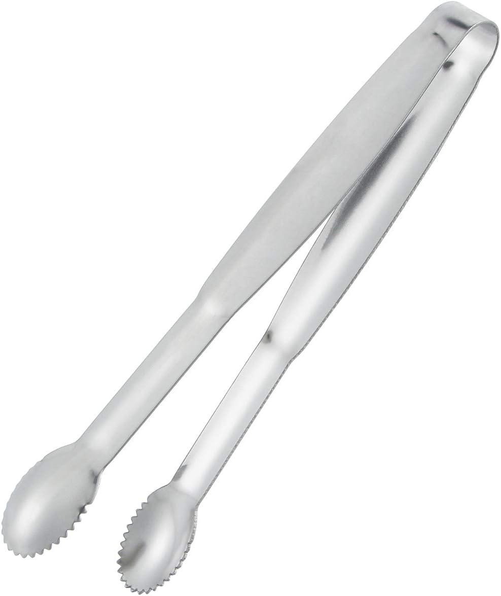 MSY BIGSUNNY 6" Premium Stainless Steel Sugar Cube Tongs Ice Tongs, Mini Serving Tongs Appetizers Tongs - Set of 4 (Silver)
