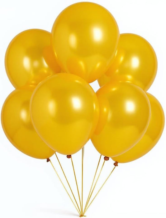 50 Pack 12 Inch Gold Latex Balloons for Party Decorations, Thick Premium Balloons for Wedding, Anniversary, Graduation, Holiday, Photo Backdrop, Arch & Garland, Air or Helium