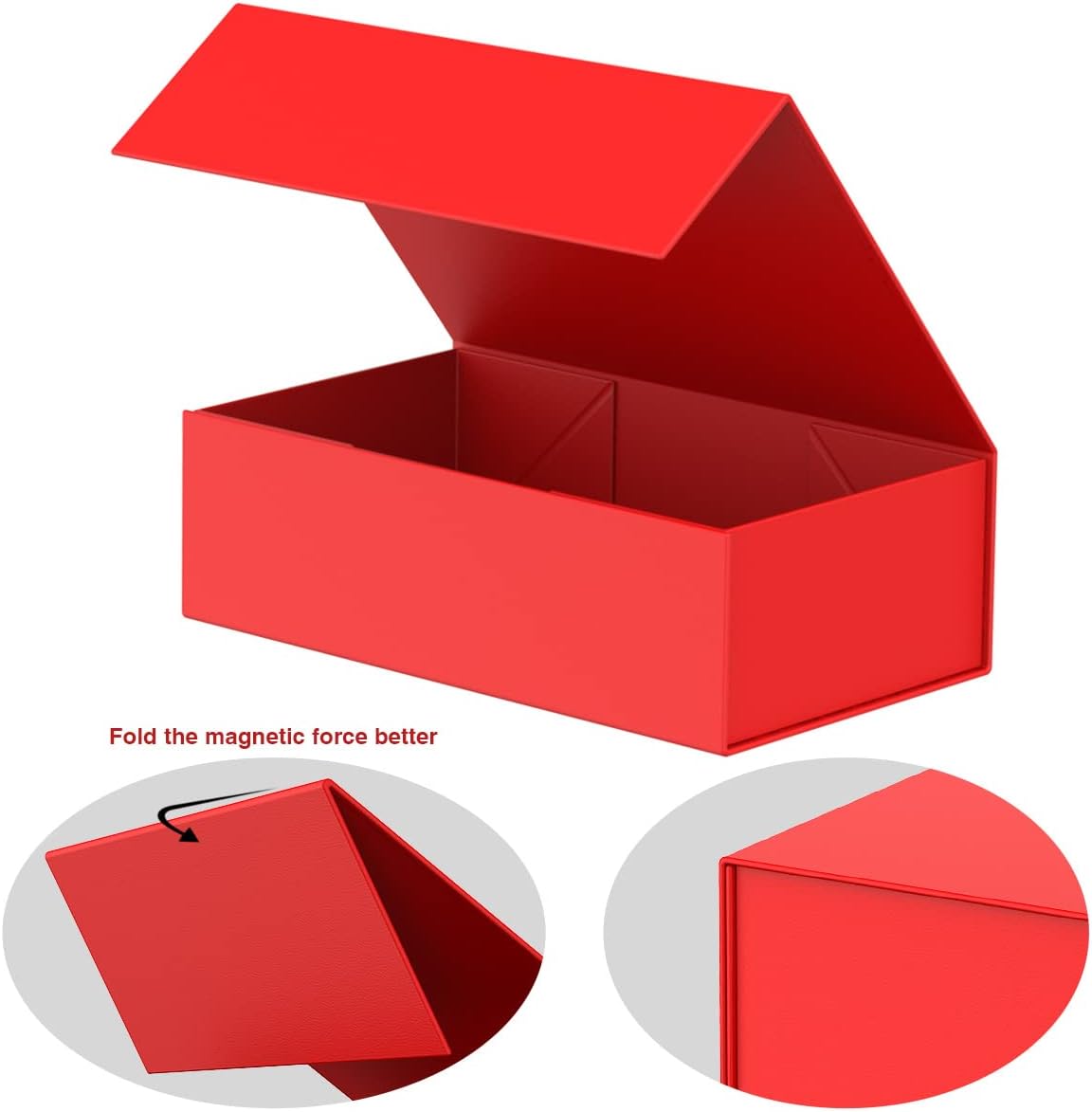 MOZRRO Gift Box with Lids, 9.85 x 5.95 x 3.15 In Magnetic Closure Gift Boxes for Gift Packaging, Gift Box for Christmas,Mothers Day,Fathers Day,Graduations,Weddings,Birthdays Gifts