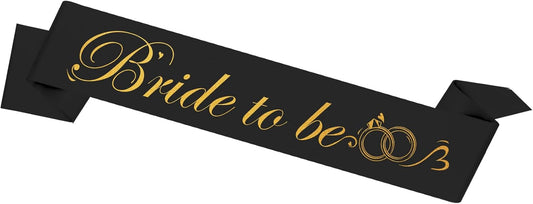 Bride to Be Sash - Bachelorette Party Sash for Wedding & Engagement Celebrations