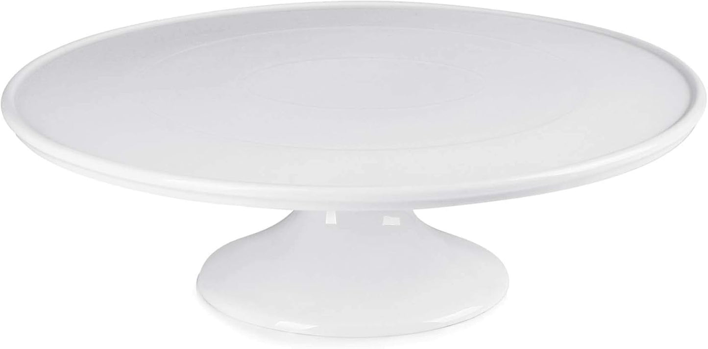 Sweese Porcelain Cake Stand 12-Inch, Round Dessert Display, Elegant White Cupcake Holder for Celebrations, Weddings, Parties – Versatile Serving Platter Premium