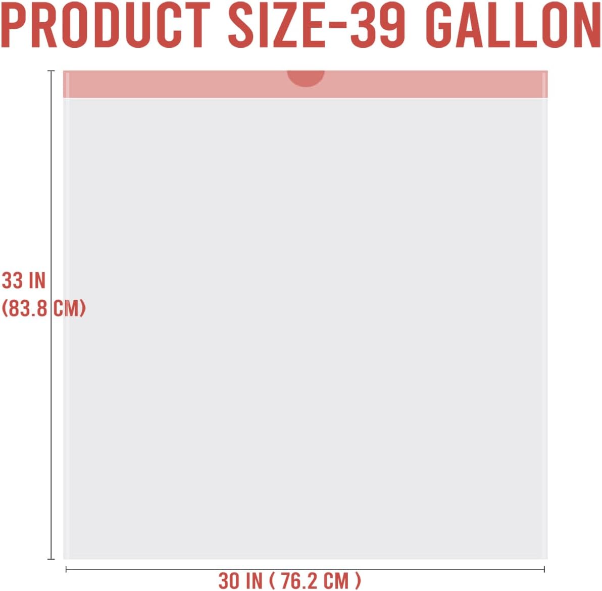 39 Gallon Lawn & Leaf Trash Bags Drawstring, 50 Count, Heavy Duty White & Unscented Plastic Bags, Multi-purpose Garbage Bags for Home Commercial, Outdoor, Construction, Industrial