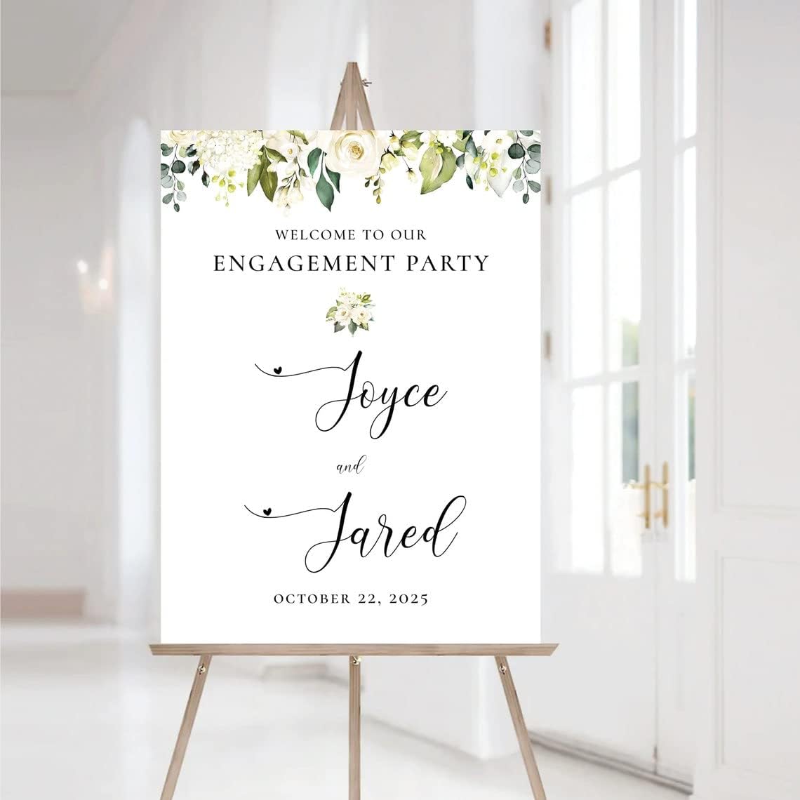 Personalized Engagement Welcome Sign, Engagement Party Sign, Engagement Decor, Engagement Decorations, Engagement Sign, Engaged Sign, We Are Engaged Welcome Sign #10