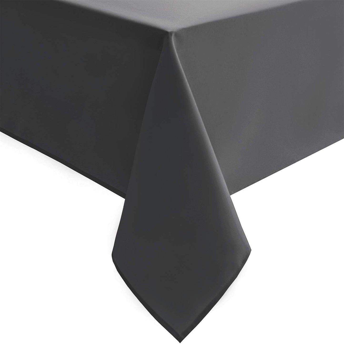 Hiasan Rectangle Tablecloth Grey - Wrinkle Resistant and Waterproof Washable Polyester Fabric Table Cloth for Dining Party and Outdoor Use, 60 x 140 Inch
