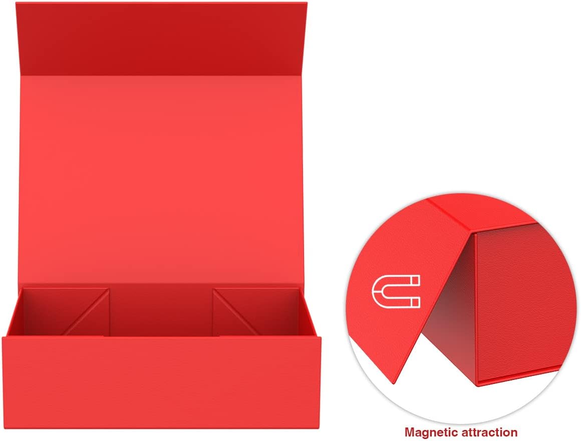 MOZRRO Gift Box with Lids, 9.85 x 5.95 x 3.15 In Magnetic Closure Gift Boxes for Gift Packaging, Gift Box for Christmas,Mothers Day,Fathers Day,Graduations,Weddings,Birthdays Gifts