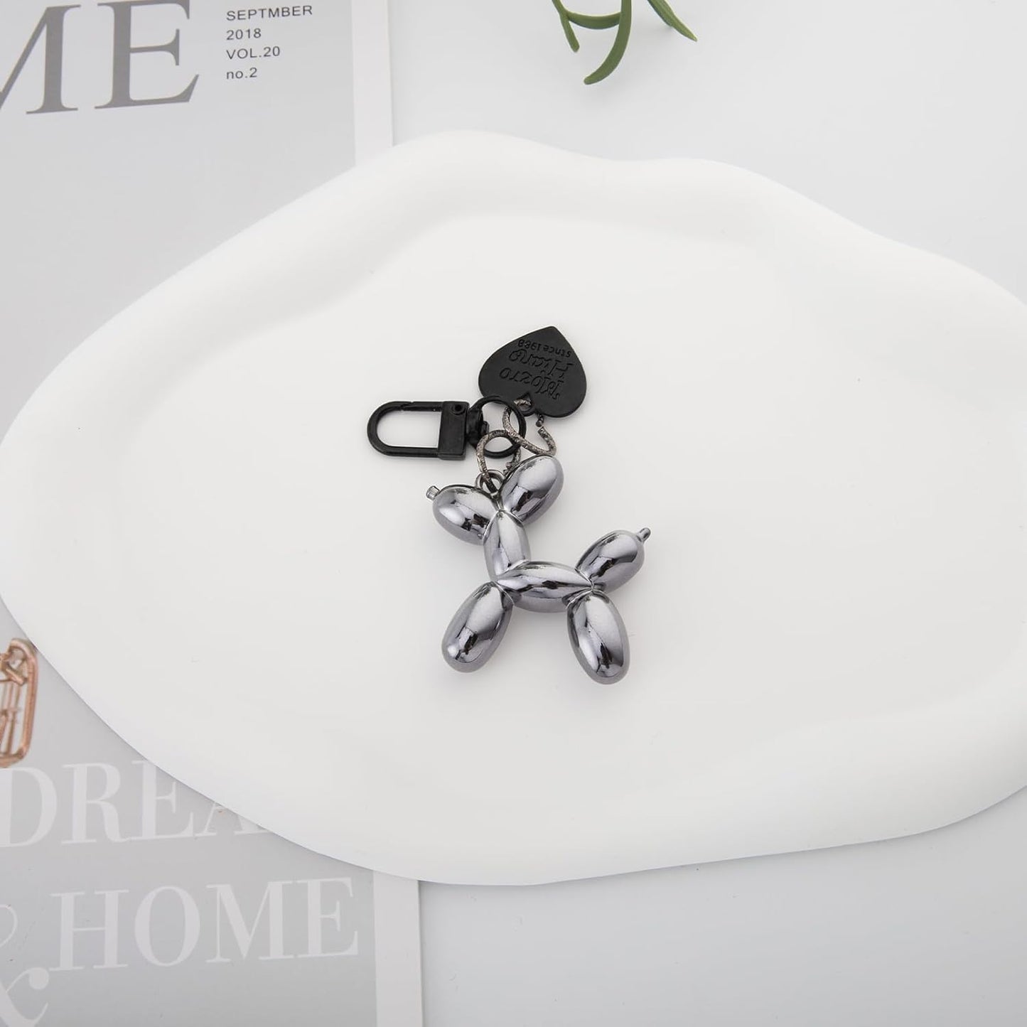 Balloon Dog Keychain Cute Bag Charm Handbag Purse Key Accessories