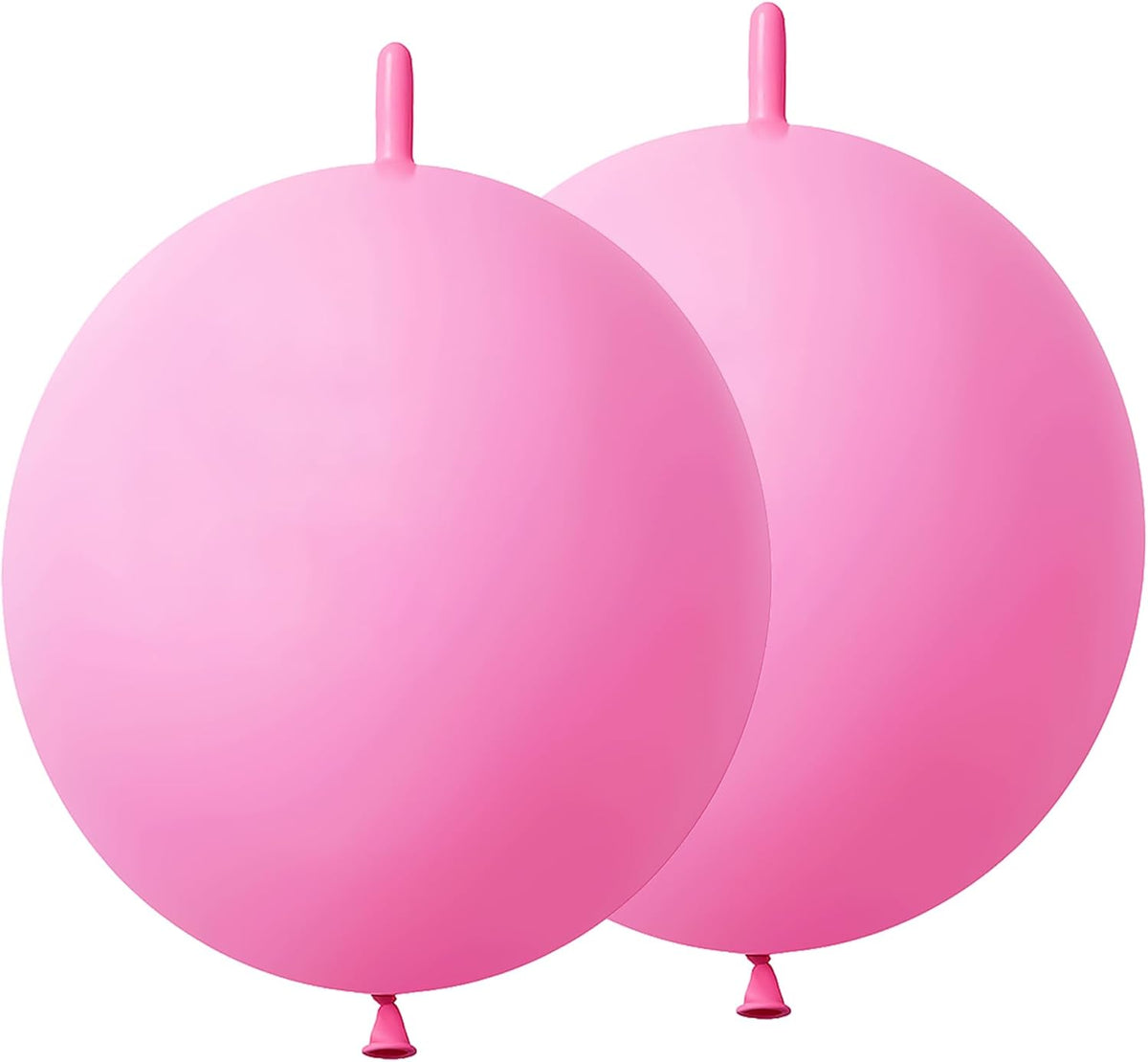 Pink Link Balloons 12 Inch – 120 Pcs Latex Quick Linking Balloons for Birthday & Baby Shower