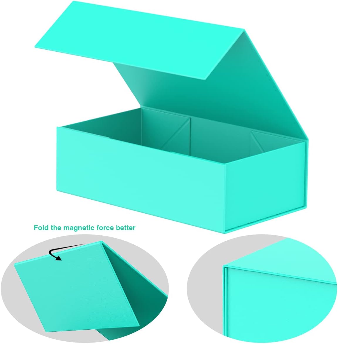 MOZRRO Gift Box with Lids, 9.85 x 5.95 x 3.15 In Magnetic Closure Gift Boxes for Gift Packaging, Gift Box for Christmas,Mothers Day,Fathers Day,Graduations,Weddings,Birthdays Gifts