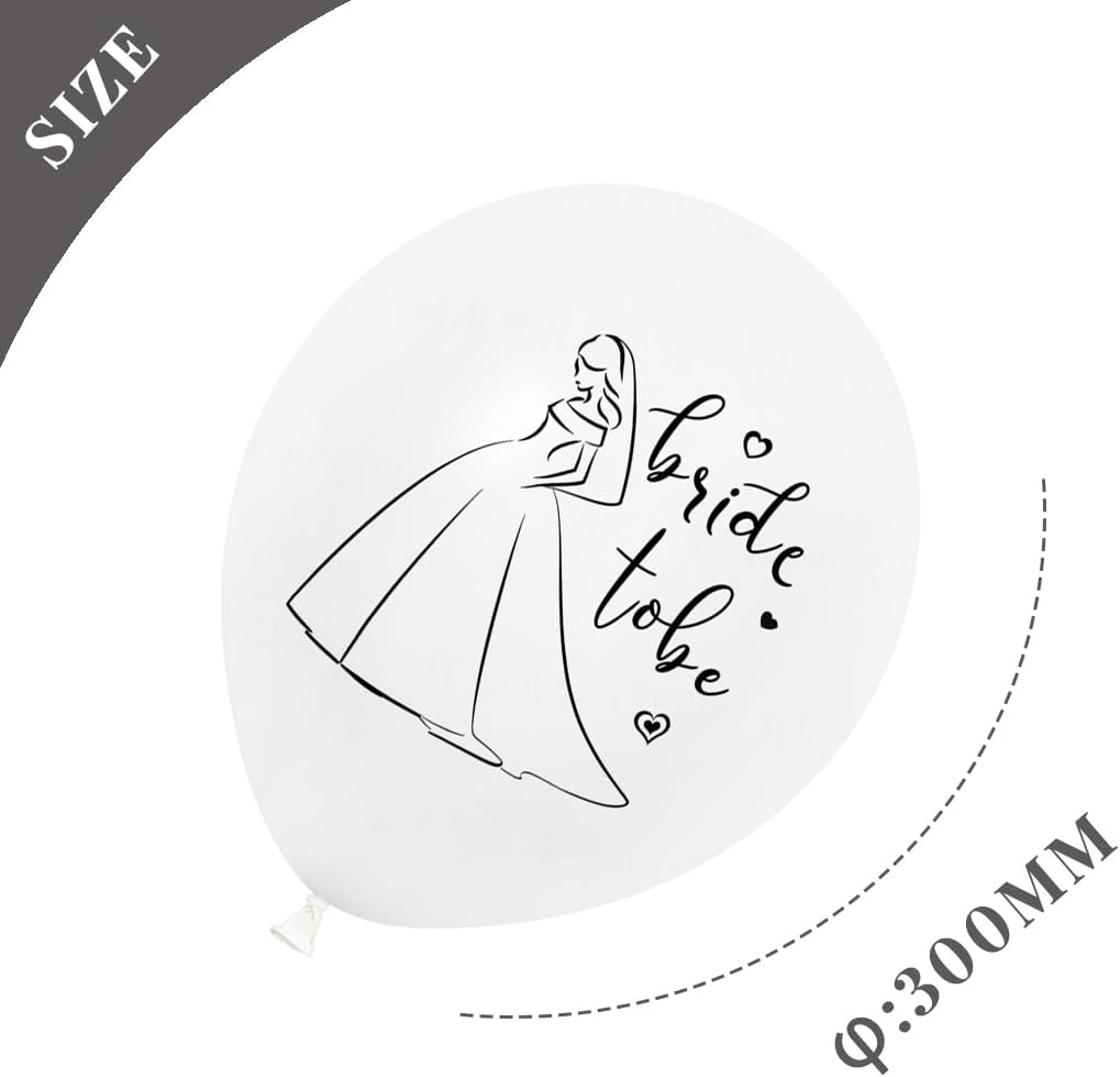 Bachelorette Balloon Gold Bride Balloons Printed for Bachelorette Party Decorations,Bridal Shower Decorations