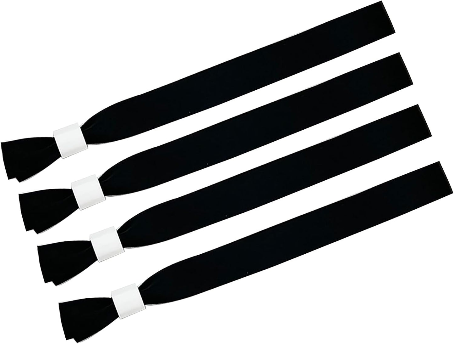 100 Pack Wrist Bands - Black Wristbands for Events,Wristbands for Concerts Festival Admission Party 13.7” x 0.59”