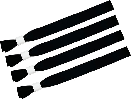 100 Pack Wrist Bands - Black Wristbands for Events,Wristbands for Concerts Festival Admission Party 13.7” x 0.59”
