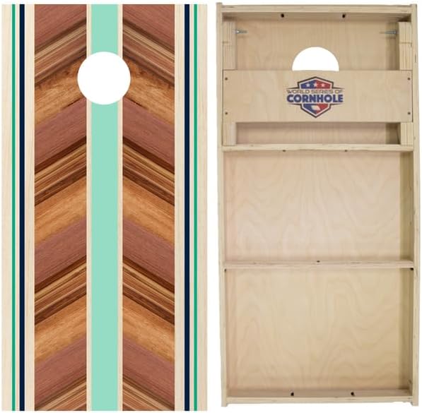 World Series of Cornhole Official Regulation Size Cornhole Boards – Durable All-Wood Construction Bean Bag Toss Set | Rugged Outdoor Game for Tournaments, BBQs, & Backyard Battles