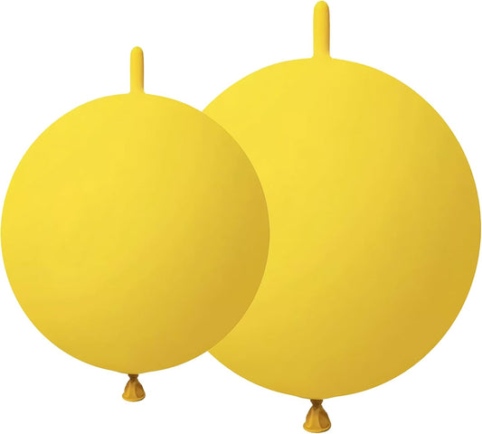 Yellow Link Balloons 6 Inch 12 Inch 120 Pcs Latex Linking Balloons for Birthday Wedding Party Festival Decorations