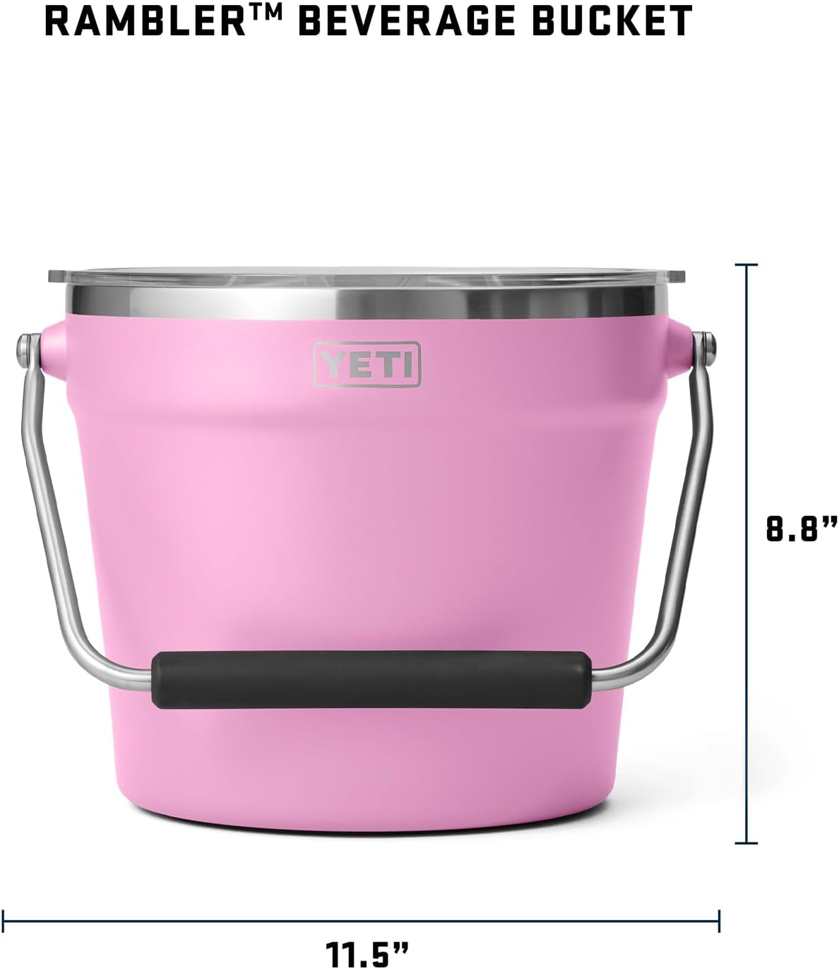 YETI Beverage/Ice Bucket, Holds 6 Longnecks or 3 Bottles of Wine