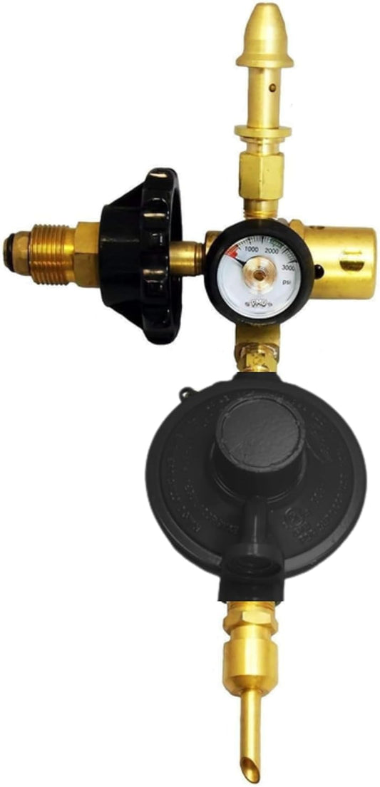 PMU Helium Balloon Filler Air Flow Inflator Regulator Automatic Shut-Off For Latex & Mylar Balloons, Gas Saver – Mixes 40% Air with 60% Helium to Minimize Balloon Gas Usage