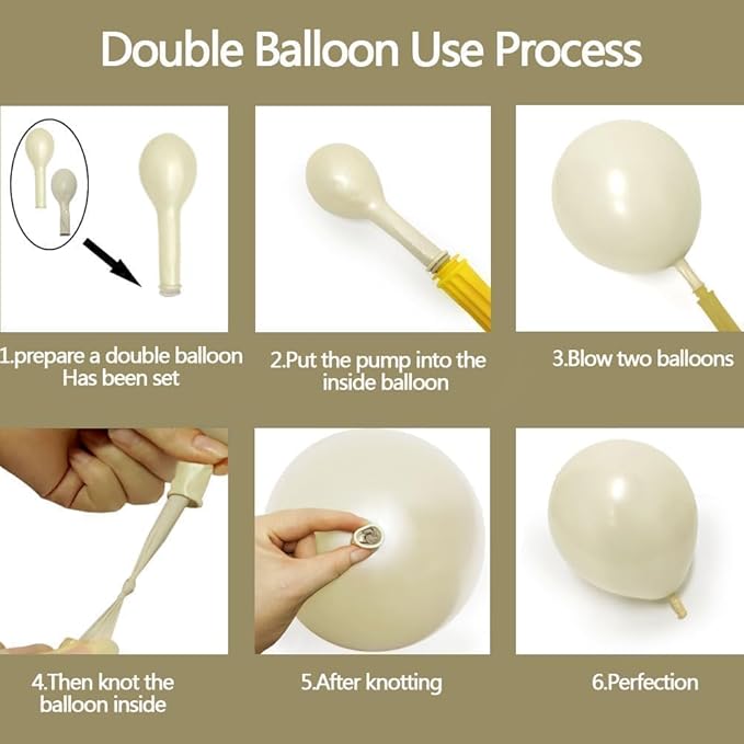 White Balloon Arch Pearl White Balloons Gold Balloon Arch Kit Pearl Sand Balloons Different Size For Wedding Bridal Anniversary Engagement Prom Party Decorations
