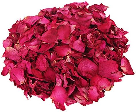 150 Grams/ 5.3 OZ Natural Real Red Rose Flower Petals Dried Rose Petal for Wedding Decoration Bath Foot Bath Wedding Confetti Crafts Accessories (5.3, Ounces)