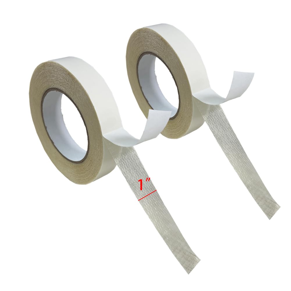 Heavy-Duty Outdoor Banner Tape – Weatherproof Adhesive for Vinyl Banners, Construction Signs & Event Display (2 Units)