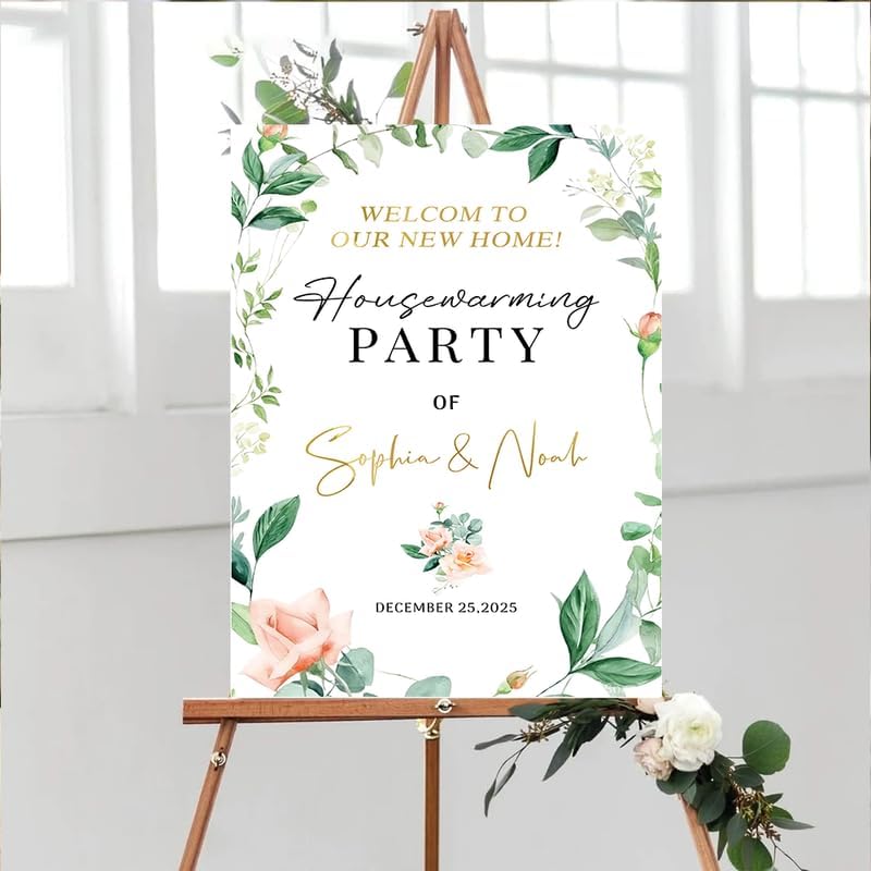Personalized Housewarming Party Welcome Sign, New Home New Beginning New Memories, Welcome To Housewarming Party, Housewarming Décor, New House Party Sign, Housewarming Party Sign#4