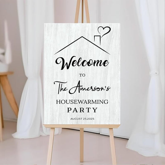 Personalized Housewarming Party Welcome Sign, New Home New Beginning New Memories, Welcome To Housewarming Party, Housewarming Décor, New House Party Sign, Housewarming Party Sign#3