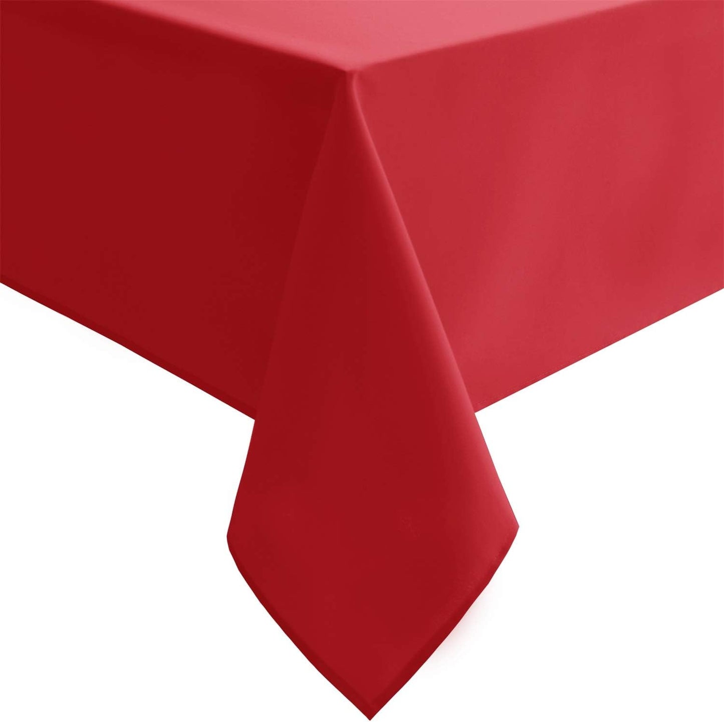 Hiasan Red Rectangle Tablecloth - Waterproof Spillproof and Wrinkle Resistant Washable Polyester Christmas Table Cloth for Dining Party, 52 x 70 inch