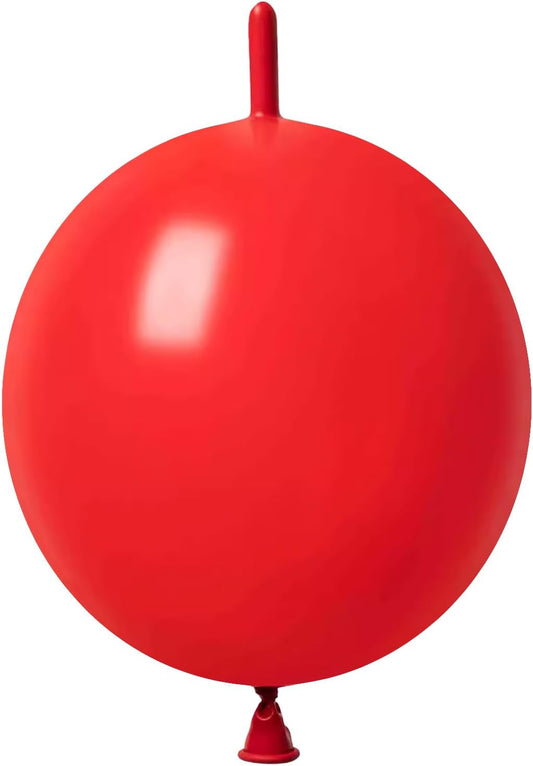 IN JOOYAA Link Balloons 10 Inch 120 Pcs Quick Link Balloons for Wedding Party Festival Birthday Decorations (Red)