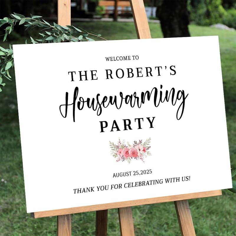 Personalized Housewarming Party Welcome Sign, New Home New Beginning New Memories, Welcome To Housewarming Party, Housewarming Décor, New House Party Sign, Housewarming Party Sign#2