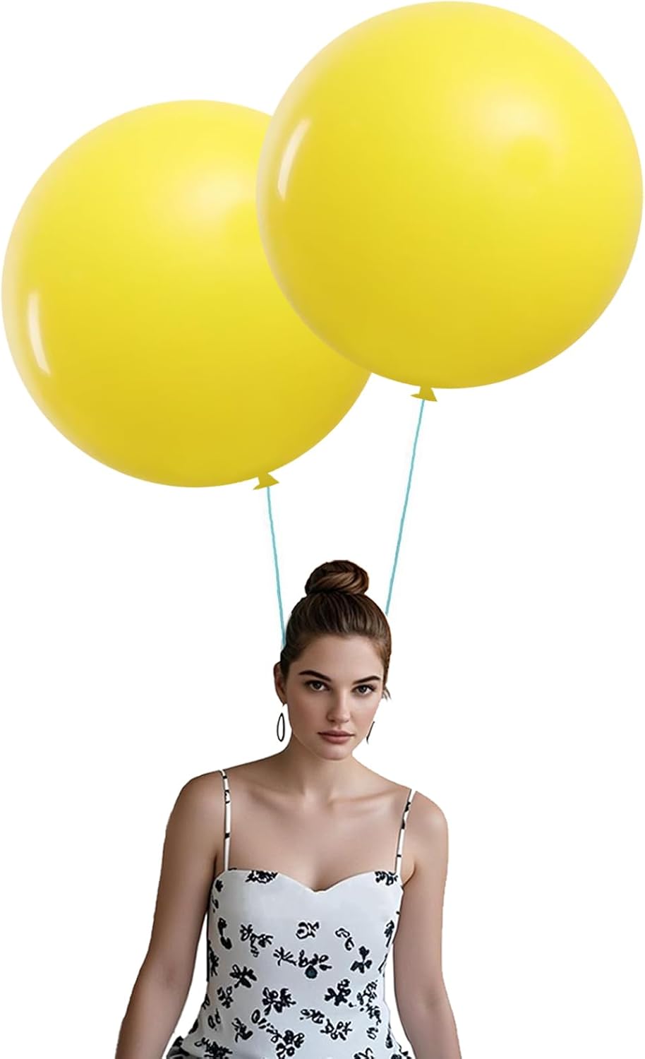 15Pcs 24 Inch Balloons Yellow Giant Round Balloons Large Balloon for Festival, Christmas, Birthday Party Decorations