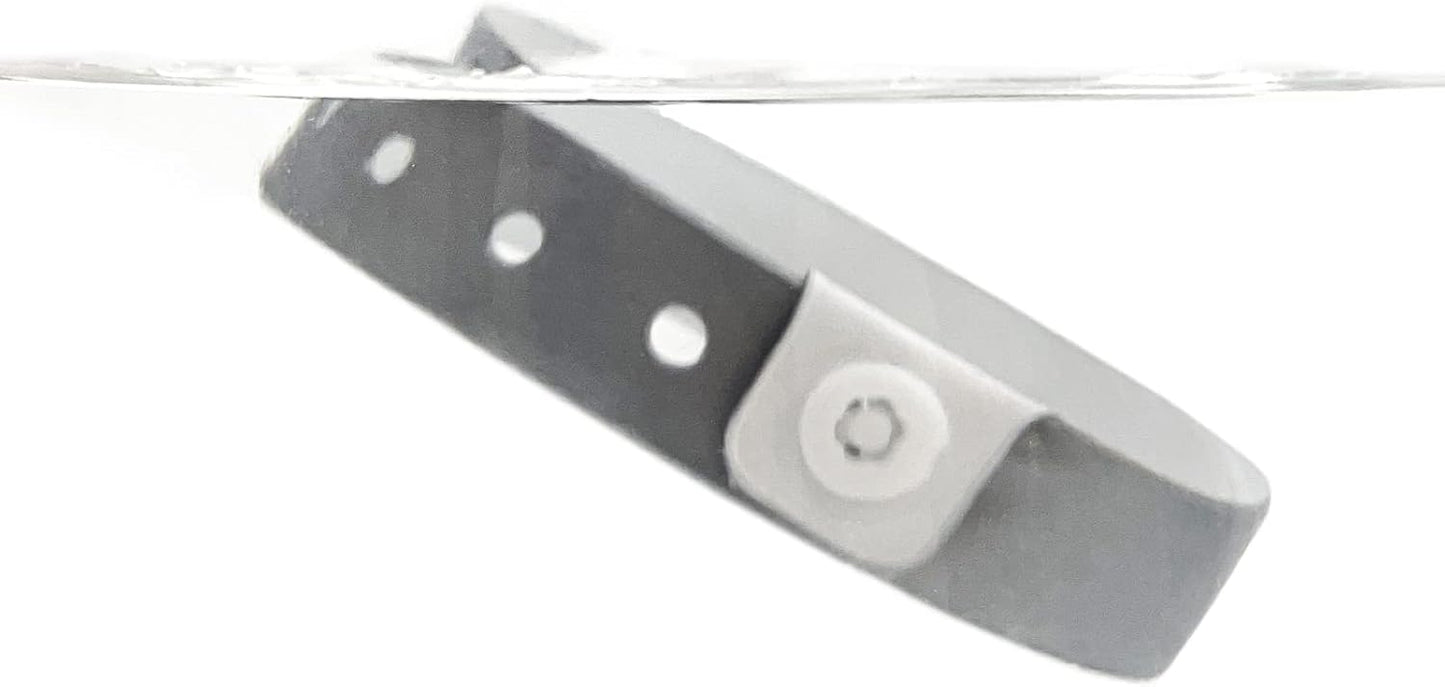 Silver Plastic Wristbands-500 Pack Colored Identification Wristbands for Events, Waterproof Lightweight Security Vinyl Wristbands for Party Concert Club Festival Entrance Admission