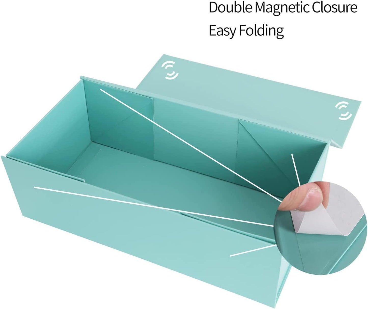 Gift Boxe 12" x 6" x 4" with Magnetic Closure Lid Gift Boxes for Presents,Bridesmaid Gifts Box,Cute Box,Birthday Gift box,Luxury for Gift Packaging, Magnetic Gift Box for Wrapping Gifts (Light Blue/5PCS)