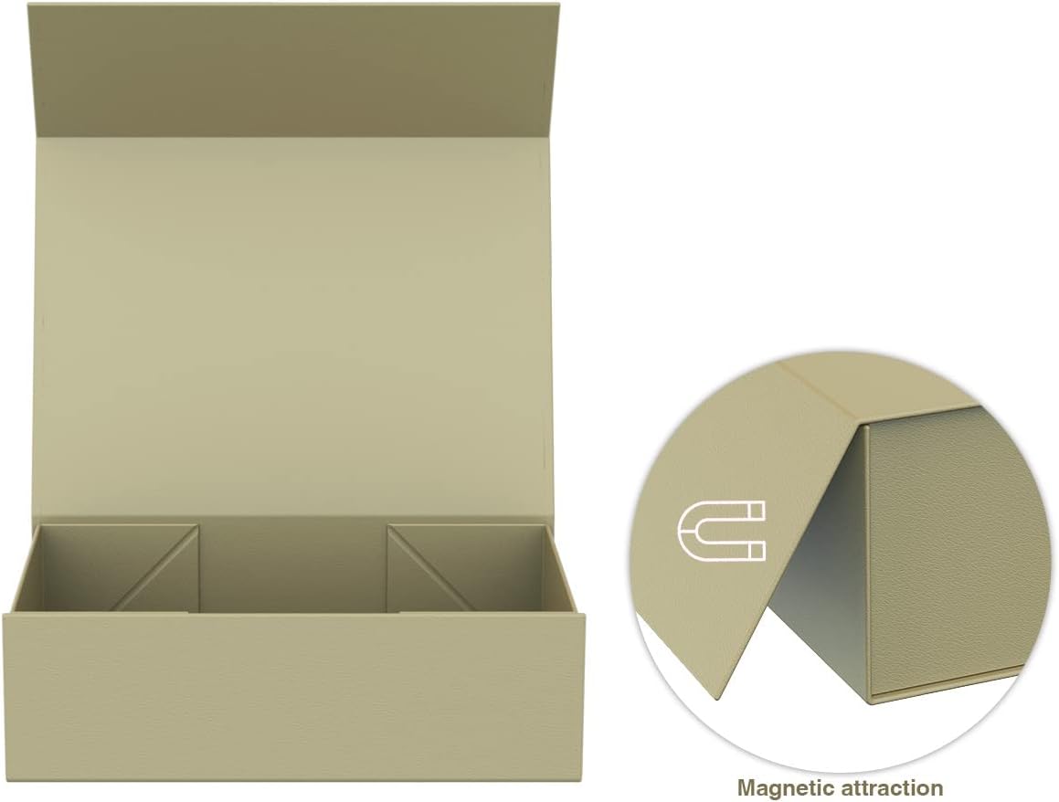 MOZRRO Gift Box with Lids, 9.85 x 5.95 x 3.15 In Magnetic Closure Gift Boxes for Gift Packaging, Gift Box for Christmas,Mothers Day,Fathers Day,Graduations,Weddings,Birthdays Gifts