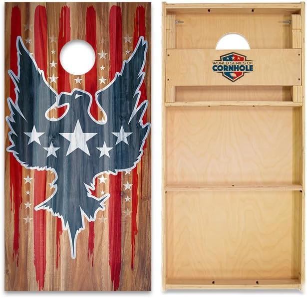 World Series of Cornhole Official Regulation Size Cornhole Boards – Durable All-Wood Construction Bean Bag Toss Set | Rugged Outdoor Game for Tournaments, BBQs, & Backyard Battles