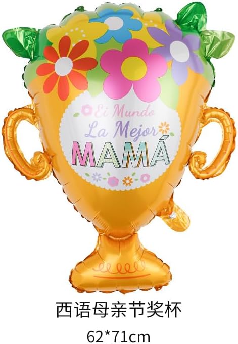 CHUMIRRY Mother's Day, Mom Party Birthday Decorations, Mother’s Day Party Decoration Set | Includes Foil Balloons, Banner, Cupcake Toppers, Sash, & Greeting Card | Perfect for Celebrating Mom