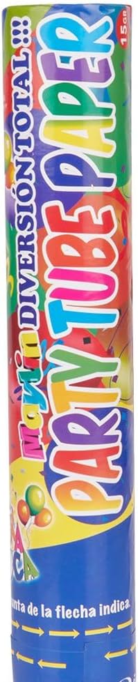 PMU Cannons Party Poppers - Confetti Blaster for Drive-by Birthdays-Celebrations, Graduation, Wedding, Christmas, New Year’s Eve - Party Poppers Confetti Shooters - 12 inch, Pkg/12