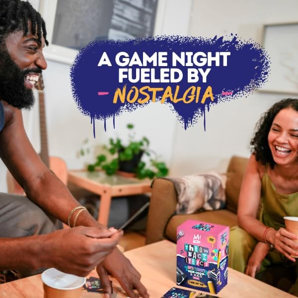 Throwback Lyrics 90s & 2000s Hip-Hop & R&B Finish The Lyrics Game & Charades | 250 Cards Includes Stickers & Playlist | Adult Party Game for Hilarious Paries, Birthdays, Date Night & Gifts