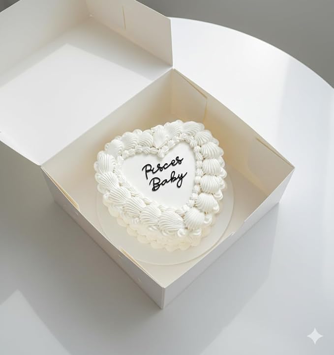 Pisces Cake Topper – Zodiac Birthday Decoration for Pisces Season, Horoscope Party Supplies for Baby or Adult Birthday (Pisces Baby black)