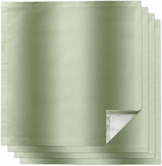 Sage Green Omble Cloth Napkins Set of 4 Reusable Dinner Napkins, Modern Abstract Art Cocktail Napkin, Farmhouse Gradient Washable Table Napkins for Wedding/Holiday Party/Baby Shower 20"x20"