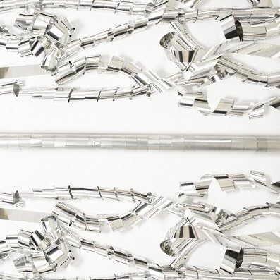 Ultimate Confetti - Silver Metallic Confetti Streamers - 20 Rolls (1" x 30')