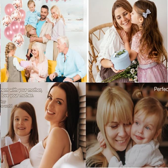Mother's Day Party Decorations Set, Happy Mother's Day Balloon Garland Arch kit, Gifts for Mom Mother Day Balloons Supplies with Foil Balloons, Happy Mothers Day Banner for Best Gift Mom Mothers Women