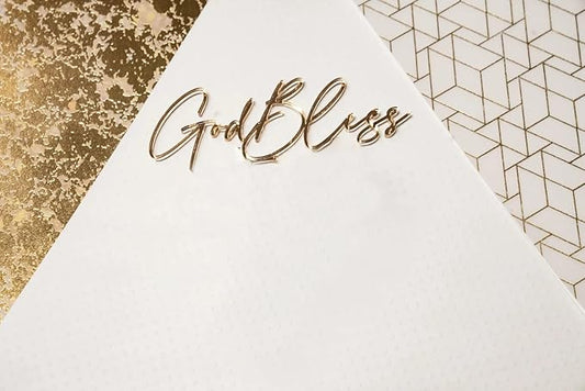 God Bless Cake Topper,Baptism Decorations Supplies,Divine Celebration Elegant Cake Decor for Boy and Girls, Photo Booth Props