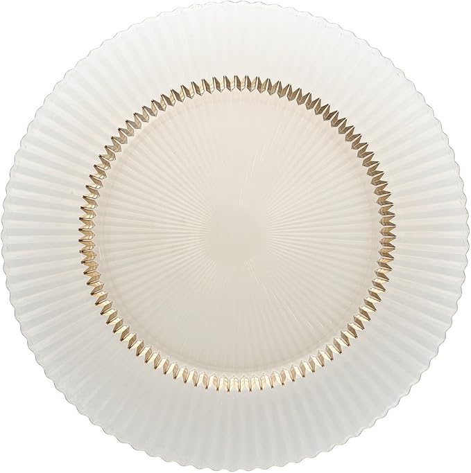 Fortessa Archie Glass, 10.6 Inch Dinner Plate (Set of 4), Ginger Gold