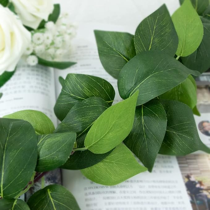 3Pcs Artificial Greenery Ivy Vines Kit, 6FT Odorless Silk Ivy Garland, Green Leaves Fake Hanging Plants, for Boho Decor, Home, Classroom, Wall, Party and Wedding Decoration