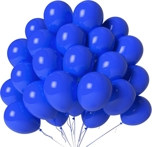 Royal Blue Balloons 100 Pack 12 Inch Blue Latex Balloons for Graduation Baby Shower Wedding Birthday Party Decorations