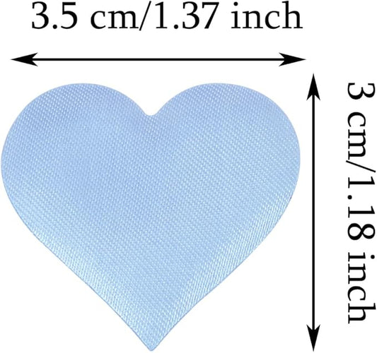 ONLYKXY 200Pcs 3.5cm Big Sponge Confetti Decor Glitter Flower Heart Shape Petals Table Decoration for Wedding Party Valentine's Day Scatter Ponge Petal Confetti (Blue)