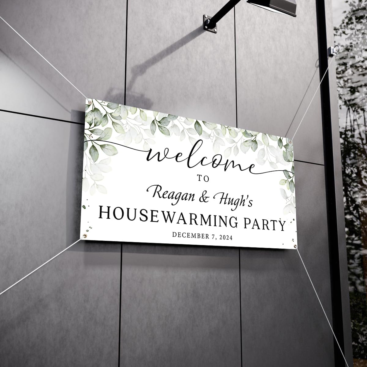 Personalized Housewarming Party Welcome Banner Decorations Double Sided Printing And Various Sizes #14