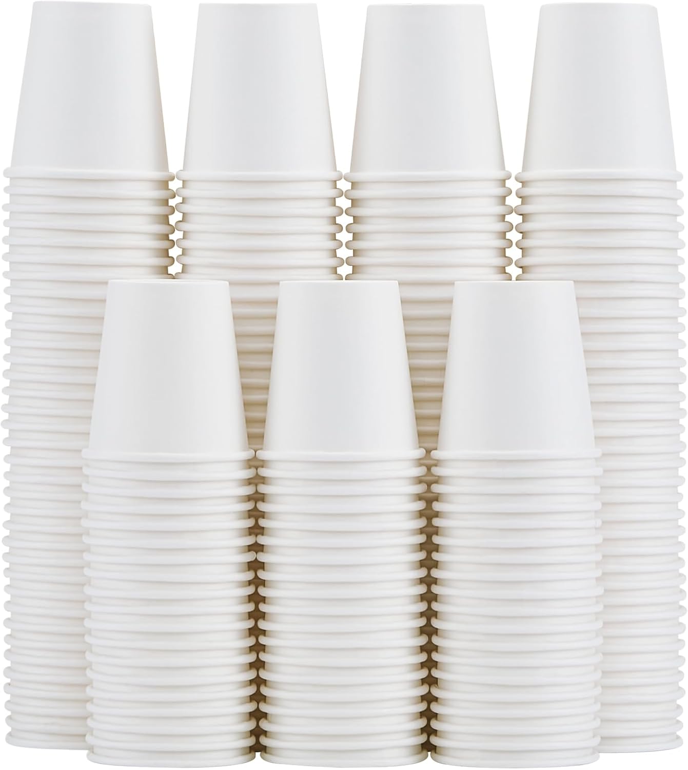 300 Count 5 oz Bathroom Cups, 5 oz Disposable Paper Cups, Small Mouthwash Cup, 5 Ounce Mini White Espresso Cups for Party, Travel, Picnic