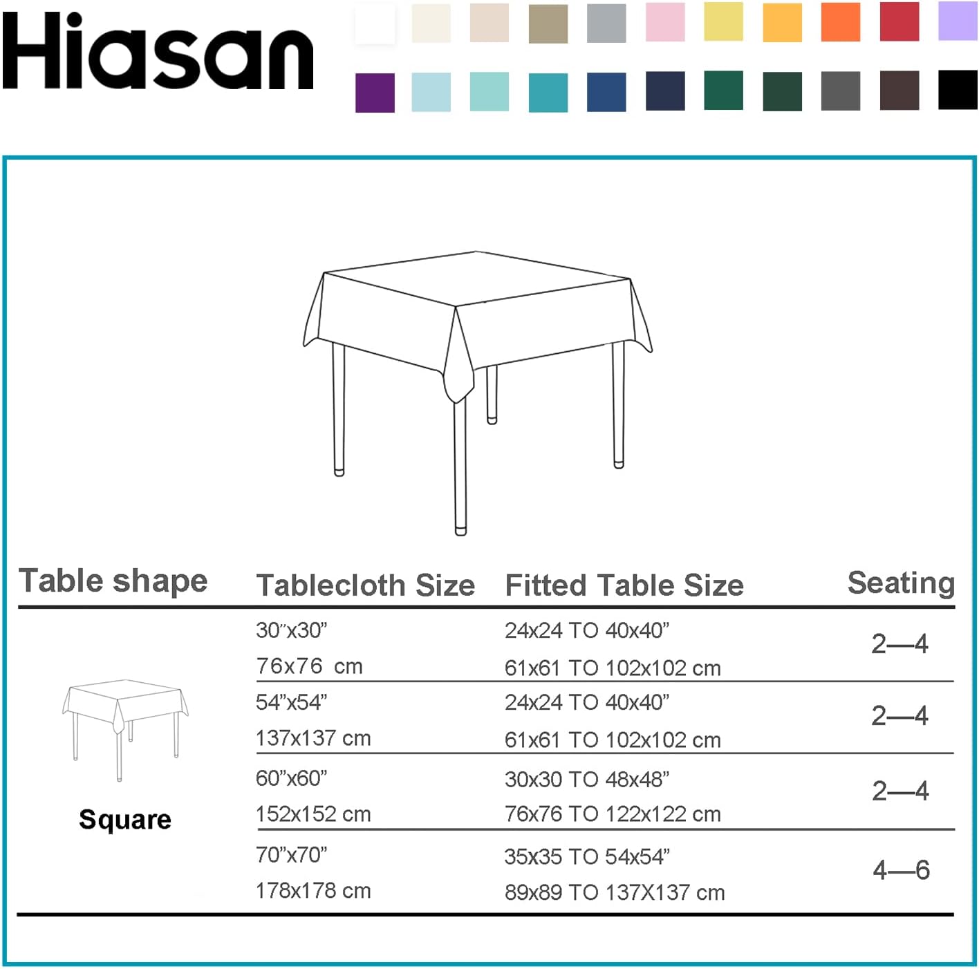 Hiasan Pumpkin Orange Rectangle Tablecloth - Waterproof Washable Polyester Fabric Table Cloth for Buffect Dining Birthday Party Wedding, 54 x 80 Inch
