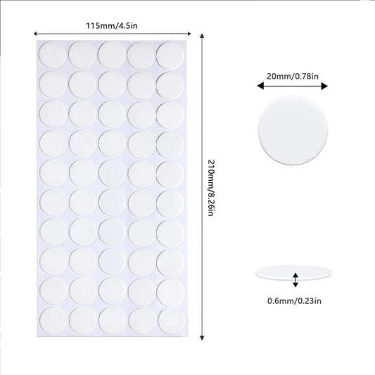 Adhesive Stick dots Two-Sided Sided Mounting Putty Stick Tack for Wall Hanging Crafts Balloons Festival Party Decorations,Clean Removable(0.78"*0.78"-100)