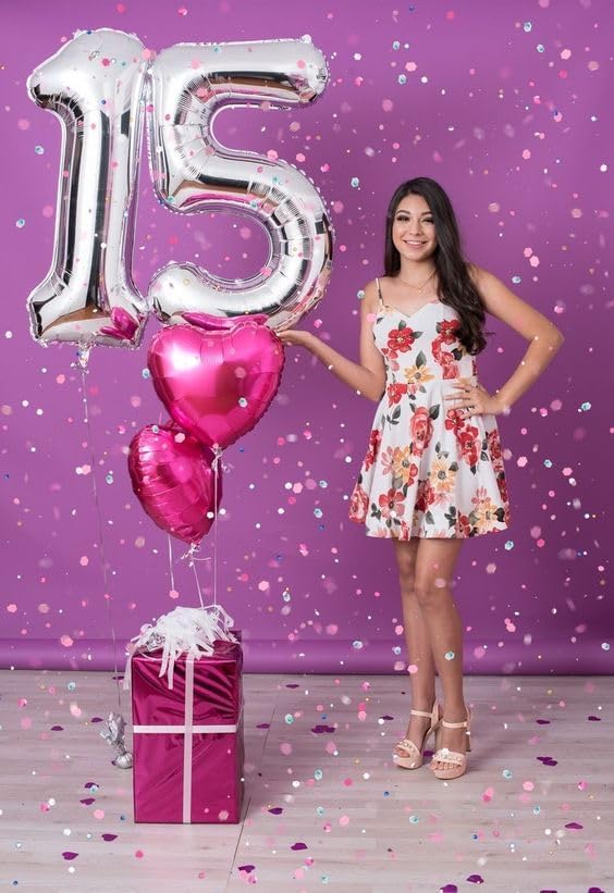 Silver Number 11 Balloon 40 inch, 11 Number Balloons, 11th Silver Birthday Decorations for Girls Boys Kids, 11 Year Old Silver Party Supplies